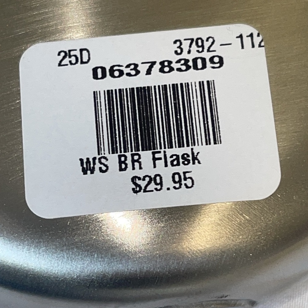 Williams Sonoma Billiy Reid Flask. 3.5x 4.5” - Picture 4 of 4